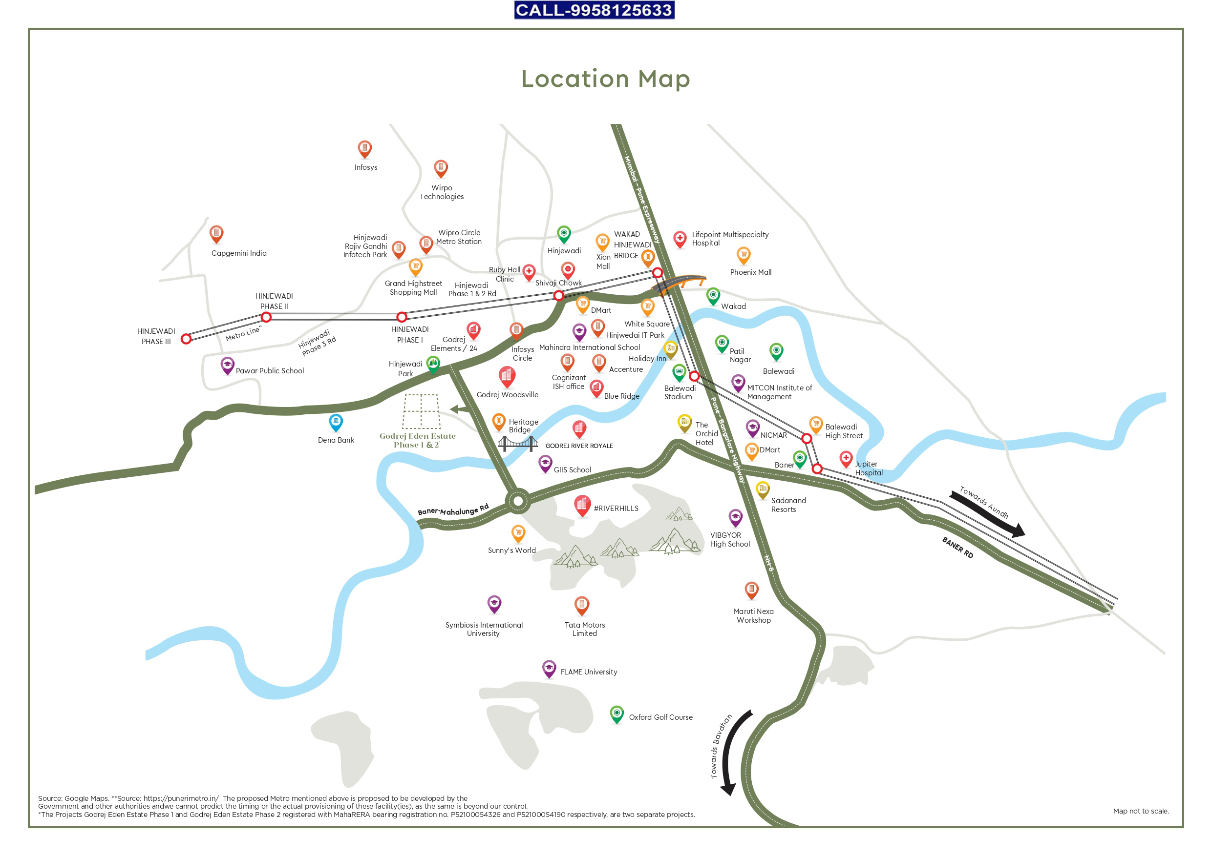 Godrej Plots Hinjewadi Location Map